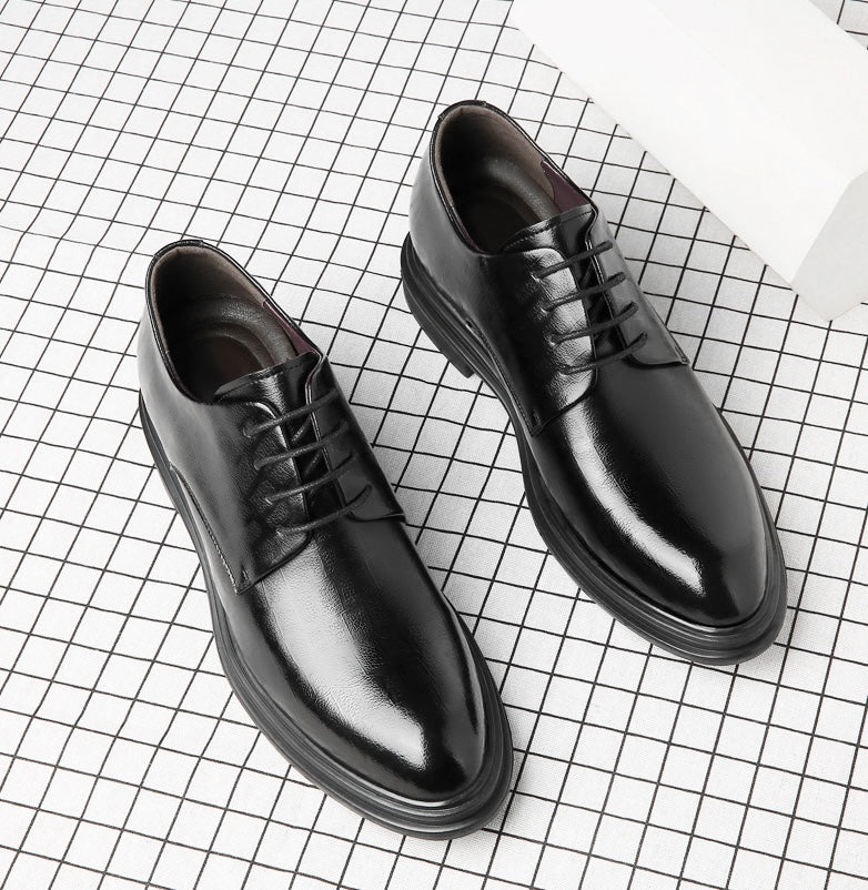 Dressko for Herre med Skjult Hælløft – 3/6/8 cm | Klassiske Oxfords for Formelle Anledninger