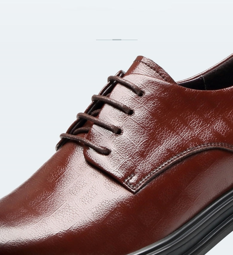 Dressko for Herre med Skjult Hælløft – 3/6/8 cm | Klassiske Oxfords for Formelle Anledninger