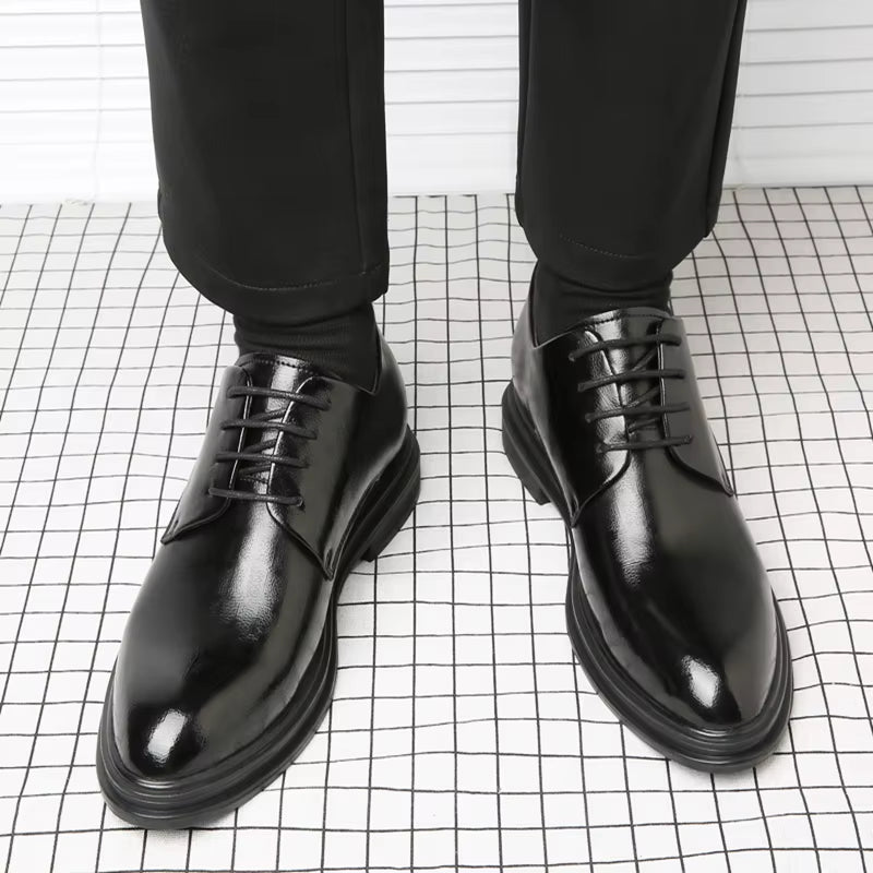 Dressko for Herre med Skjult Hælløft – 3/6/8 cm | Klassiske Oxfords for Formelle Anledninger