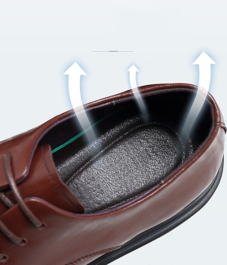 Dressko for Herre med Skjult Hælløft – 3/6/8 cm | Klassiske Oxfords for Formelle Anledninger