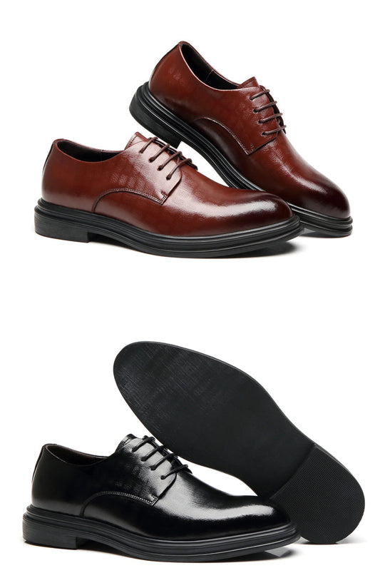Dressko for Herre med Skjult Hælløft – 3/6/8 cm | Klassiske Oxfords for Formelle Anledninger