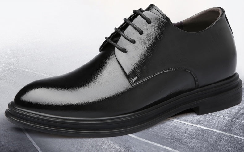 Dressko for Herre med Skjult Hælløft – 3/6/8 cm | Klassiske Oxfords for Formelle Anledninger