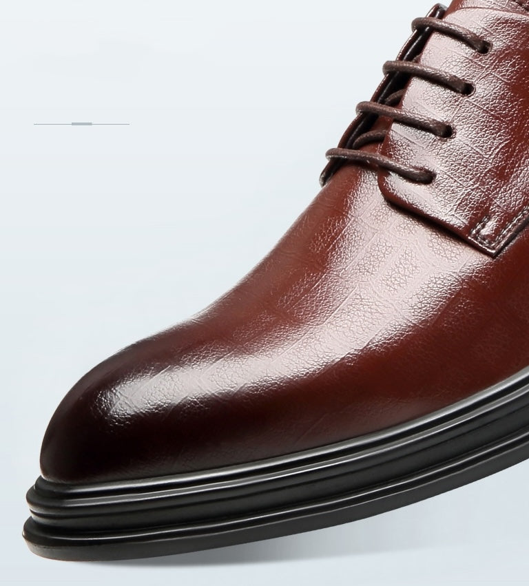 Dressko for Herre med Skjult Hælløft – 3/6/8 cm | Klassiske Oxfords for Formelle Anledninger