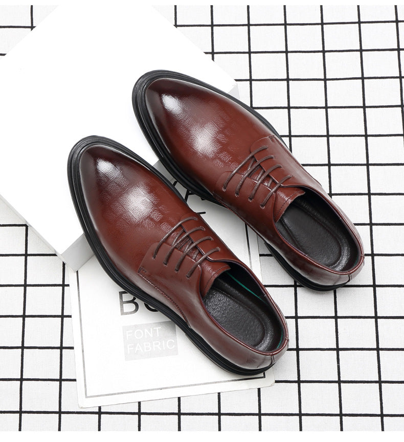 Dressko for Herre med Skjult Hælløft – 3/6/8 cm | Klassiske Oxfords for Formelle Anledninger