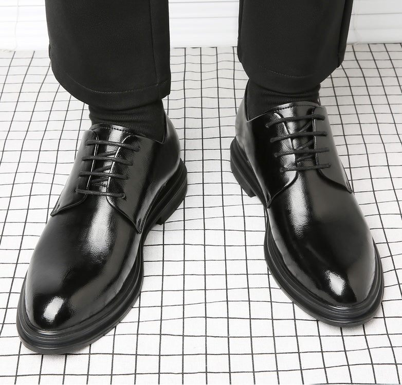 Dressko for Herre med Skjult Hælløft – 3/6/8 cm | Klassiske Oxfords for Formelle Anledninger