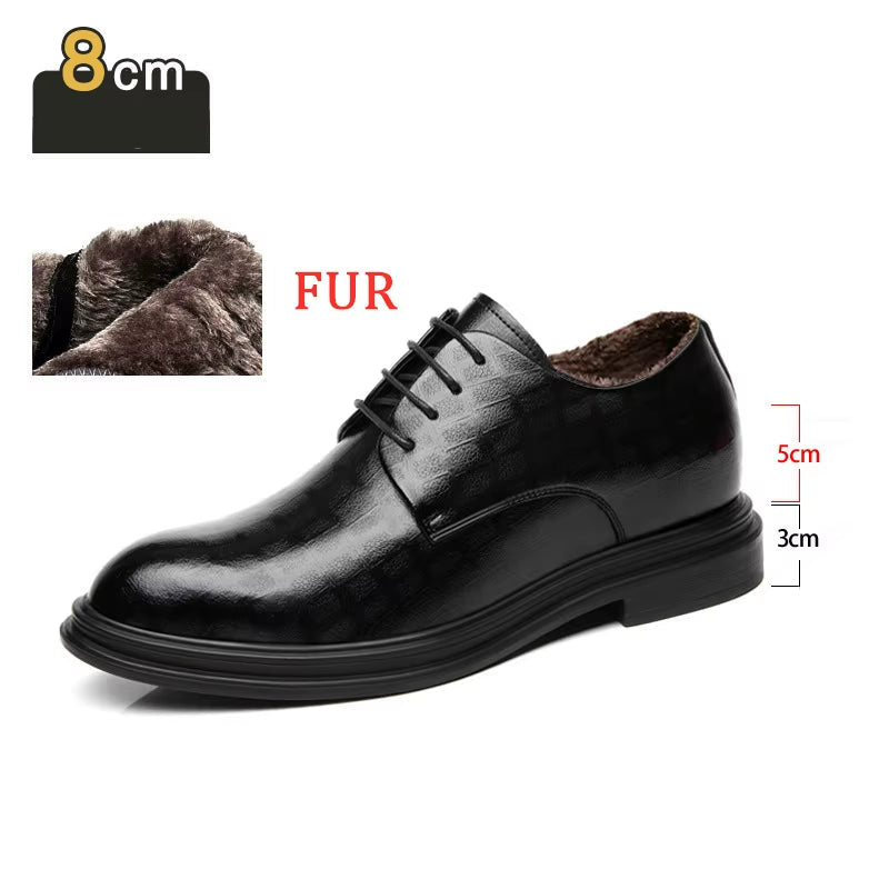Dressko for Herre med Skjult Hælløft – 3/6/8 cm | Klassiske Oxfords for Formelle Anledninger