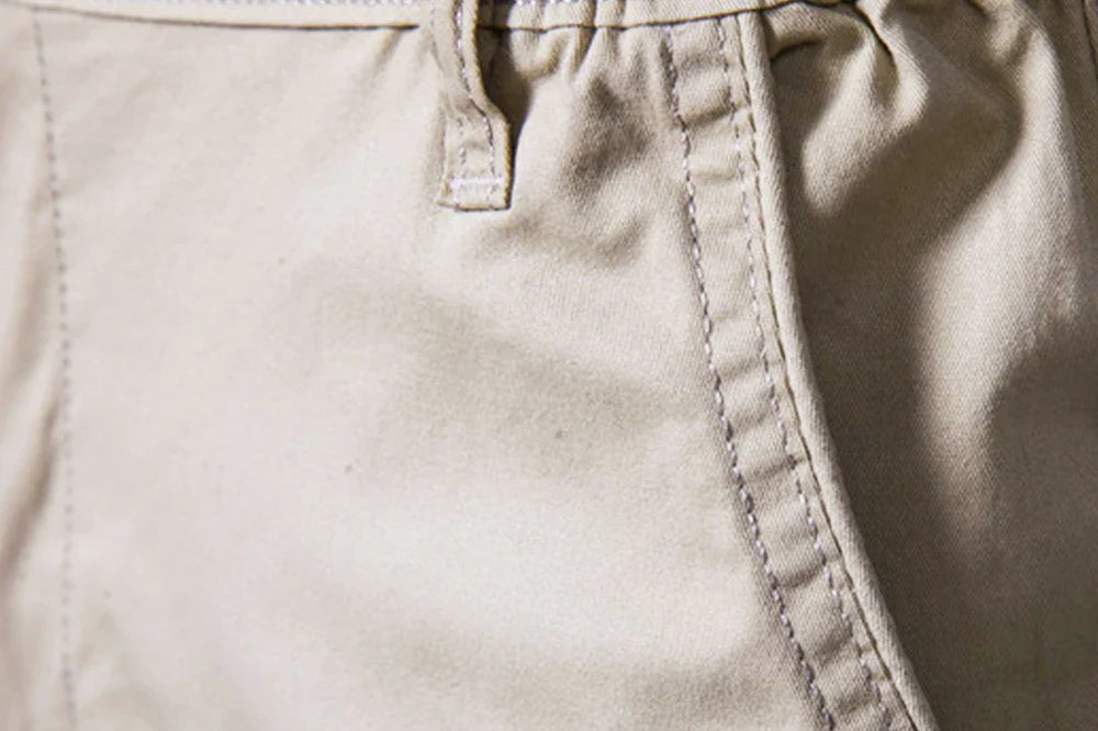 Herreshorts i 100% Bomull – Ensfargede, Komfortable og Stilrene til Sommer, Fritid og Casual Business