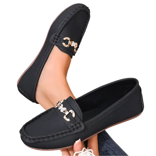 Dame Mary Jane Sko – Komfortable Slip-On Flats med Myk Såle