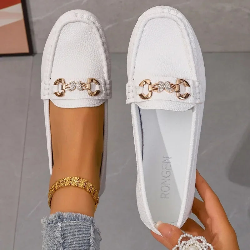 Dame Mary Jane Sko – Komfortable Slip-On Flats med Myk Såle