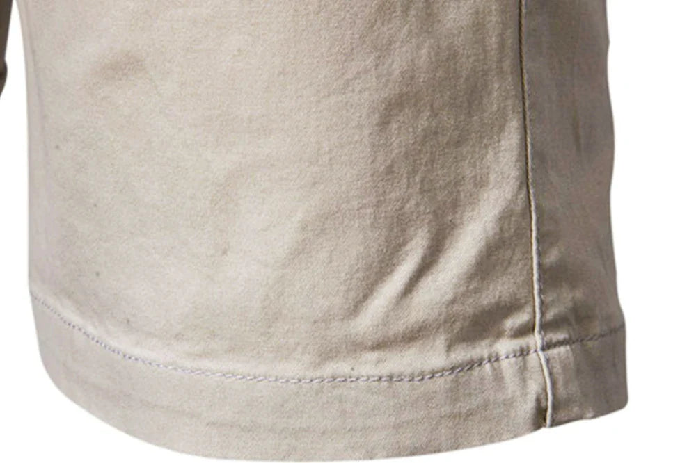 Herreshorts i 100% Bomull – Ensfargede, Komfortable og Stilrene til Sommer, Fritid og Casual Business