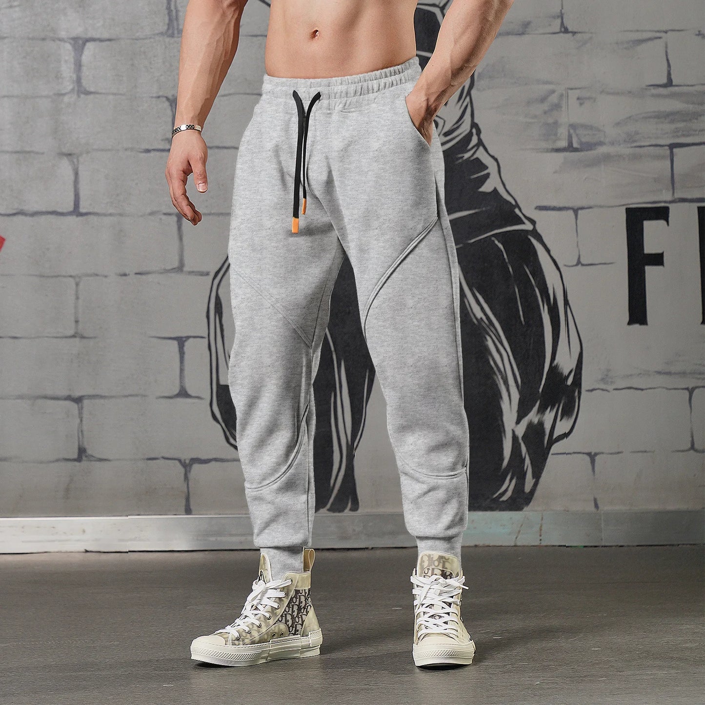 Herre Treningsbukse – Slim Fit Joggebukse til Trening, Løping og Hverdagsbruk