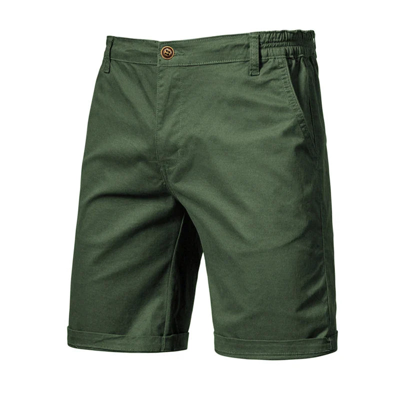Herreshorts i 100% Bomull – Ensfargede, Komfortable og Stilrene til Sommer, Fritid og Casual Business