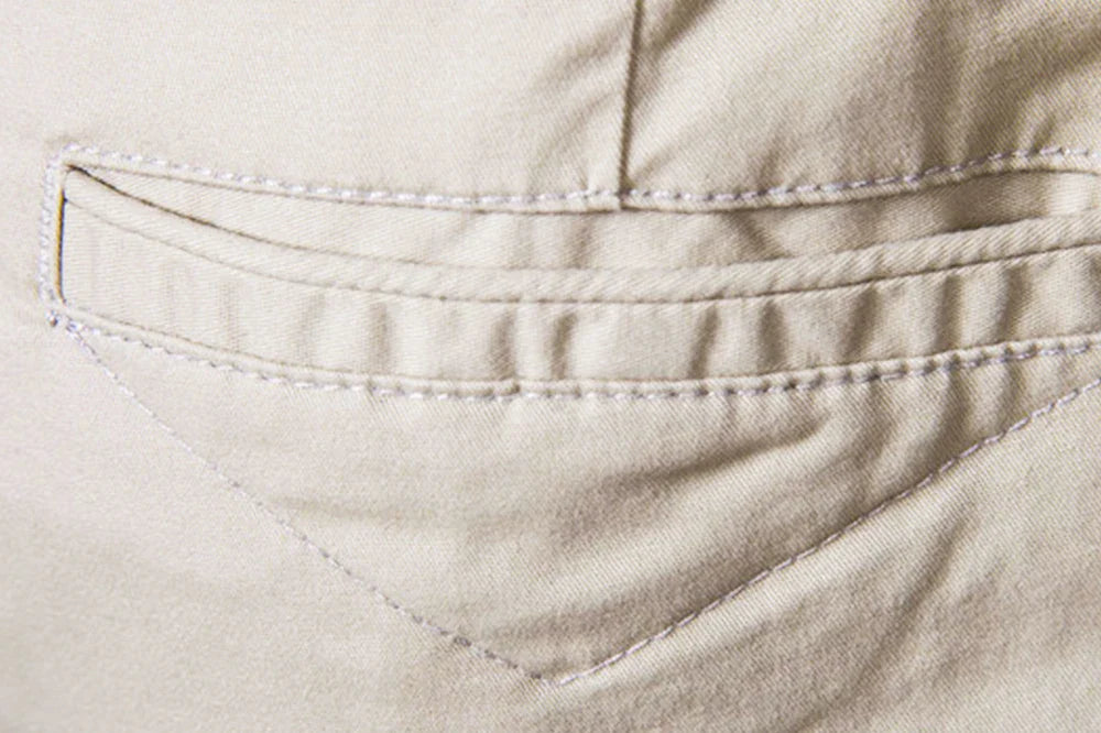 Herreshorts i 100% Bomull – Ensfargede, Komfortable og Stilrene til Sommer, Fritid og Casual Business