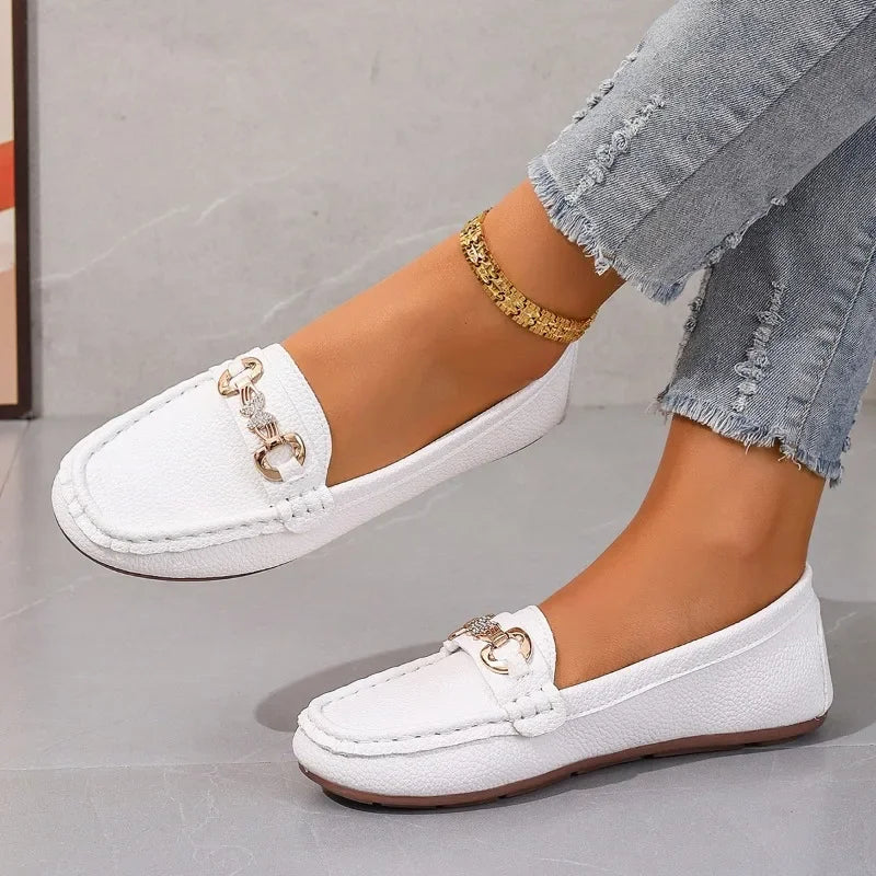 Dame Mary Jane Sko – Komfortable Slip-On Flats med Myk Såle