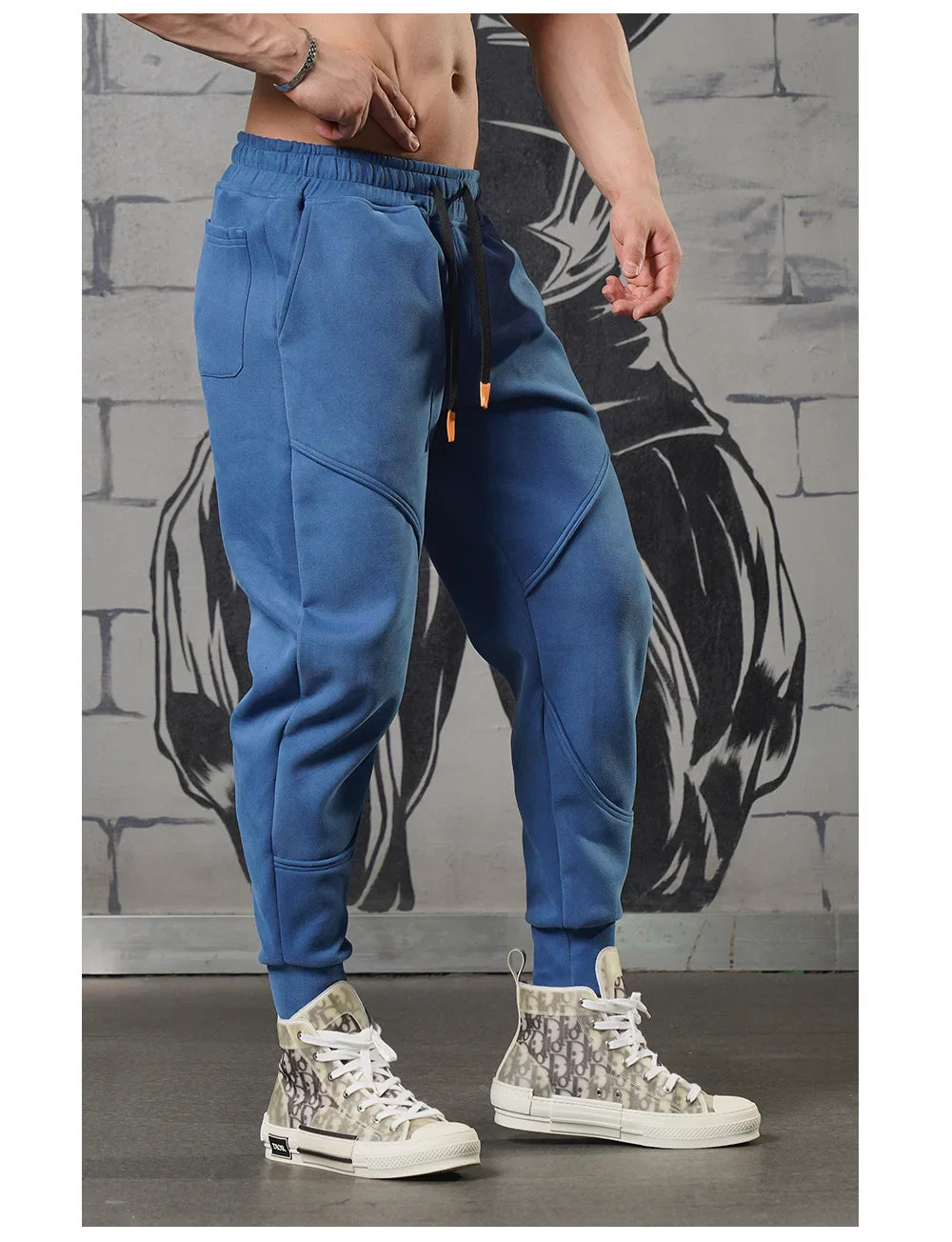 Herre Treningsbukse – Slim Fit Joggebukse til Trening, Løping og Hverdagsbruk
